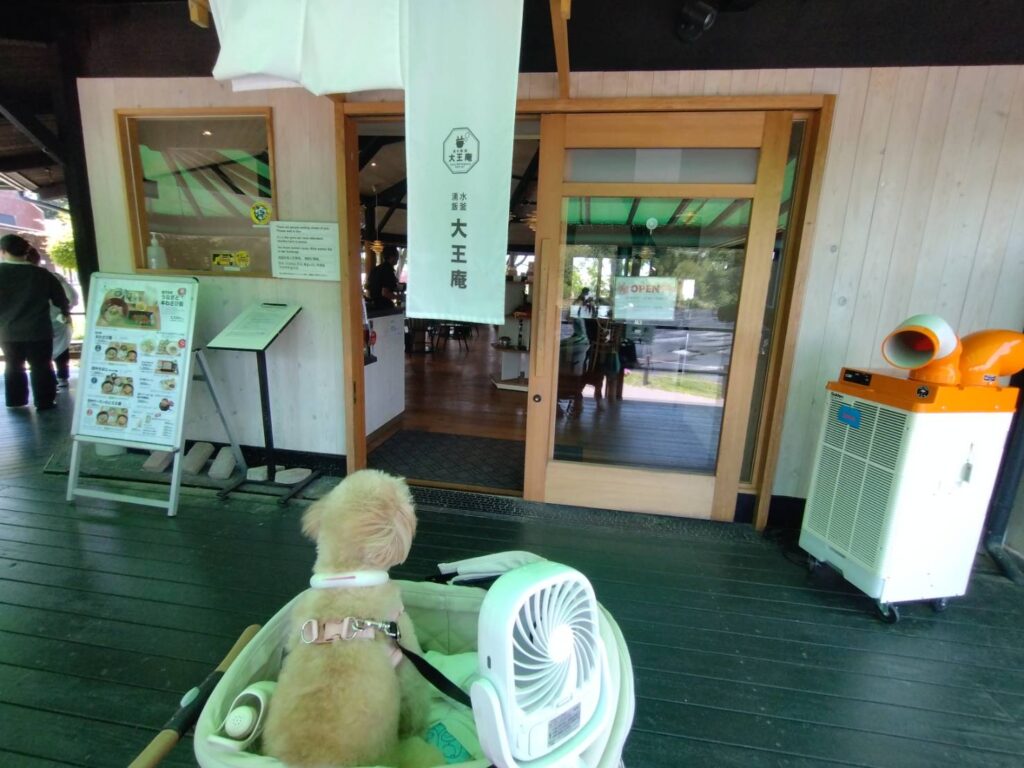 大王わさび農場犬連れレストラン